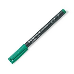 Marcador permanente Staedtler Lumocolor - Punta 0,6 mm - Color verde