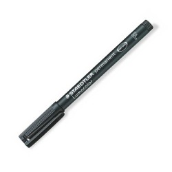 Marcador permanente Staedtler Lumocolor - Punta 0,6 mm - Color negro