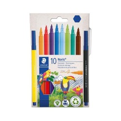Rotulador Staedtler Noris 326 - 1 mm - Colores surtidos - Estuche 10 ud