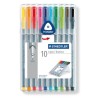 Rotulador Staedtler Triplus Fineliner - Punta 0,3 mm - Colores surtidos - Estuche 10 ud