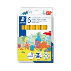 Rotulador Staedtler Noris 340 Jumbo - 3 mm - Color amarillo - Caja 6 ud