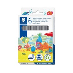 Rotulador Staedtler Noris 340 Jumbo - 3 mm - Color gris - Caja 6 ud