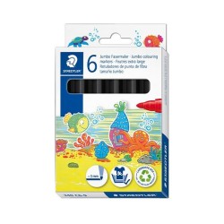 Rotulador Staedtler Noris 340 Jumbo - 3 mm - Color negro - Caja 6 ud