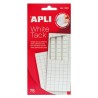 Masilla adhesiva cuarteada Apli - 75 g - Color blanco - Sobre 1 hoja