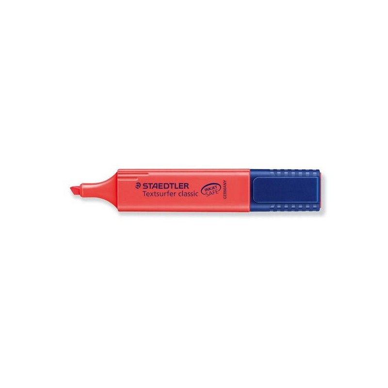 Marcador fluorescente Staedtler Textsurfer Classic trazo 5mm rojo (PACK INDIVISIBLE DE 10 UNIDADES) Marcador fluorescente Staedtler Textsurfer Classic trazo 5mm rojo (PACK INDIVISIBLE DE 10 UNIDADES)
