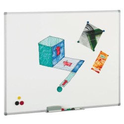 Pizarra Faibo - Vitrificada - Magnética - 45 x 60 cm - Color blanco