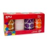 Gomets geométricos XL Apli - Formas surtidas - Colores surtidos - Rollo 5428 ud - Pack 4 ud