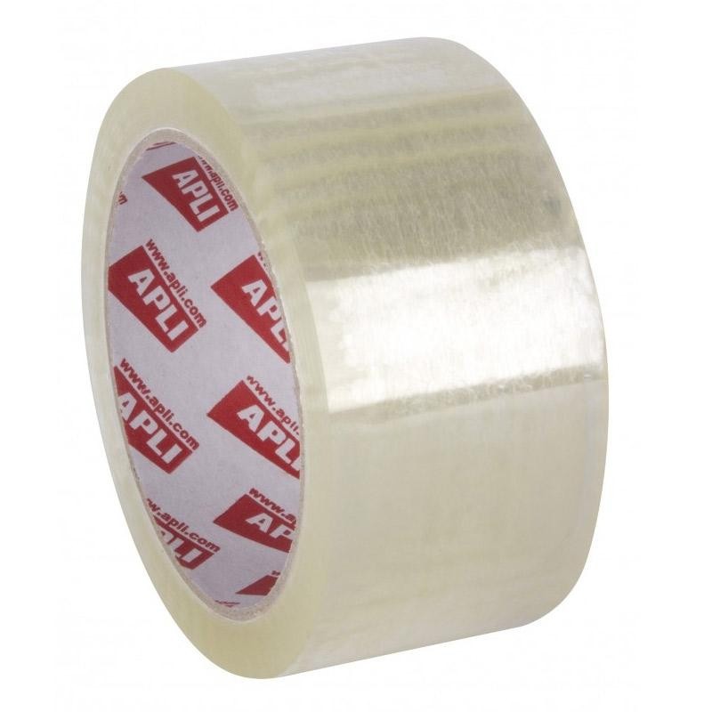 Precinto Apli - PP - 48mm x 66 m - Color transparente (PACK INDIVISIBLE DE 6 UNIDADES)