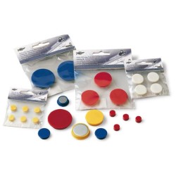Imanes Faibo - Redonda - 3 cm - Color azul - Pack 3 ud