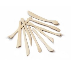 Herramientas para modelar Faibo - Madera - Formas surtidas - Pack 10 ud