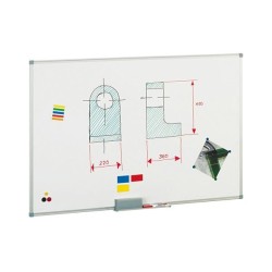 Pizarra Faibo - Lacada - Magnética - 60 x 90 cm - Color blanco