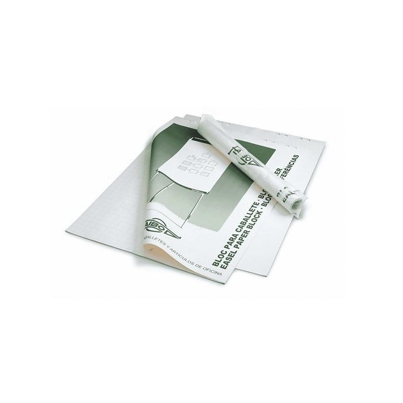 Bloc papel para pizarra Faibo - Liso - 65 x 90 cm - 50 hojas Bloc papel para pizarra Faibo - Liso - 65 x 90 cm - 50 hojas