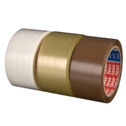 Precinto Tesa 4024 - Acrílico - 50 mm x 66 m - Color transparente (PACK INDIVISIBLE DE 6 UNIDADES)
