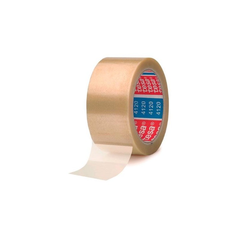 Precinto Tesa Extra Strong - PVC - 50 mm x 66 m - Color transparente (PACK INDIVISIBLE DE 6 UNIDADES)
