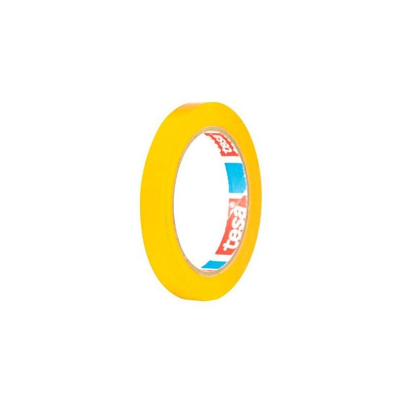 Precinto Tesa de colores - PVC - 12 mm x 66 m - Color amarillo