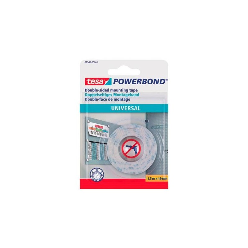 Cinta doble cara Tesa Powerbond - 19 mm x 1,5 m
