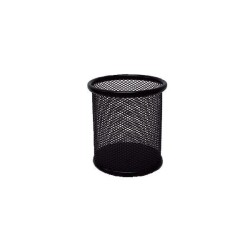Cubilete metálico de rejilla Negro (PACK INDIVISIBLE DE 12 UNIDADES)