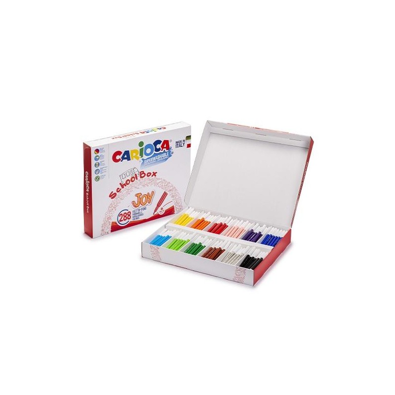 Rotulador Carioca Joy - 2,6 mm - Colores surtidos - School Pack 288 ud Rotulador Carioca Joy - 2,6 mm - Colores surtidos - School Pack 288 ud