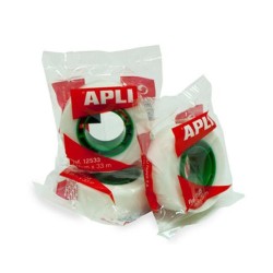 Cinta adhesiva invisible Apli - 19 mm x 33 m