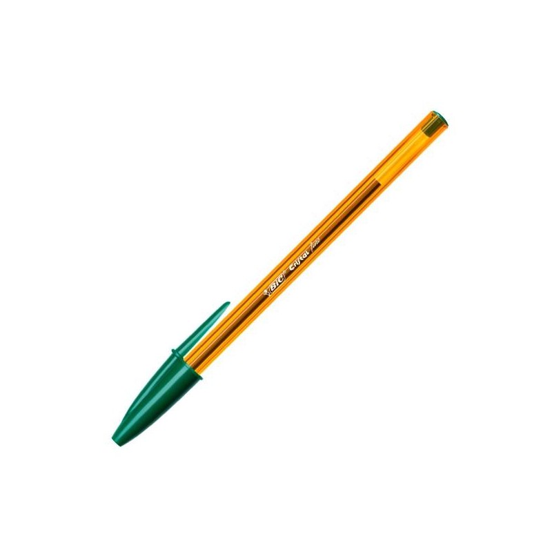 Bolígrafo Bic Cristal Fine - Punta 0,8 mm - Color verde