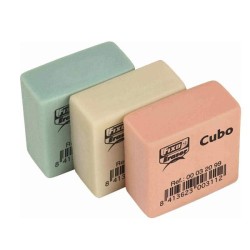 Pack de 30 - Goma de borrar Fixo Cubo 28x28x13mm (PACK INDIVISIBLE DE 30 UNIDADES)
