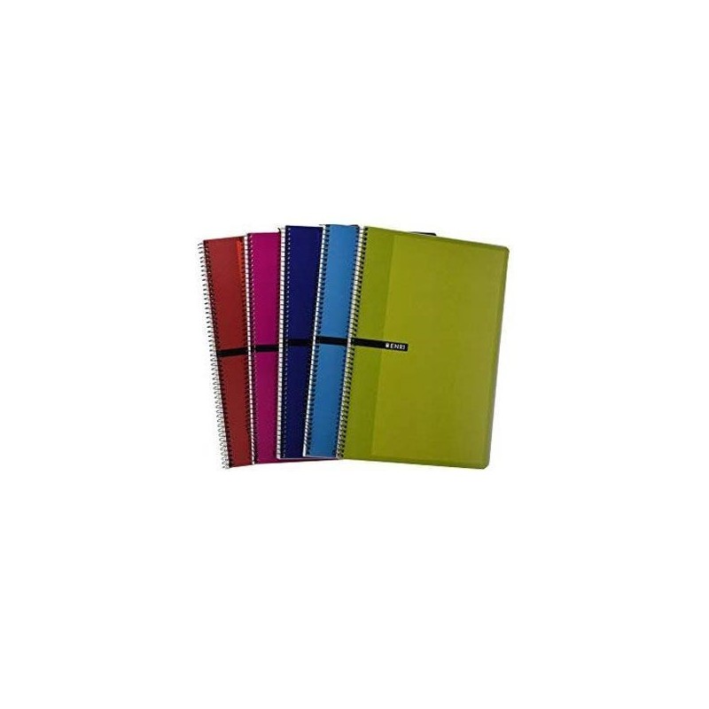 Cuaderno Enri - Espiral - Cartón - Cuarto - Pauta 3 mm - 80 hojas - 60 g - Colores surtidos Cuaderno Enri - Espiral - Cartón - Cuarto - Pauta 3 mm - 80 hojas - 60 g - Colores surtidos