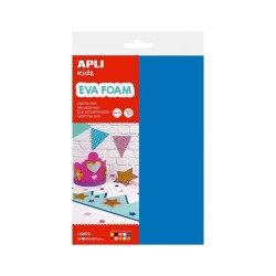 Lámina goma eva Apli - A4 - Grosor 2 mm - Colores surtidos - Pack 10 ud