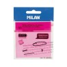 Notas adhesivas translúcidas Milan- 50 hojas - 76 x 76 mm - Color rosa neón