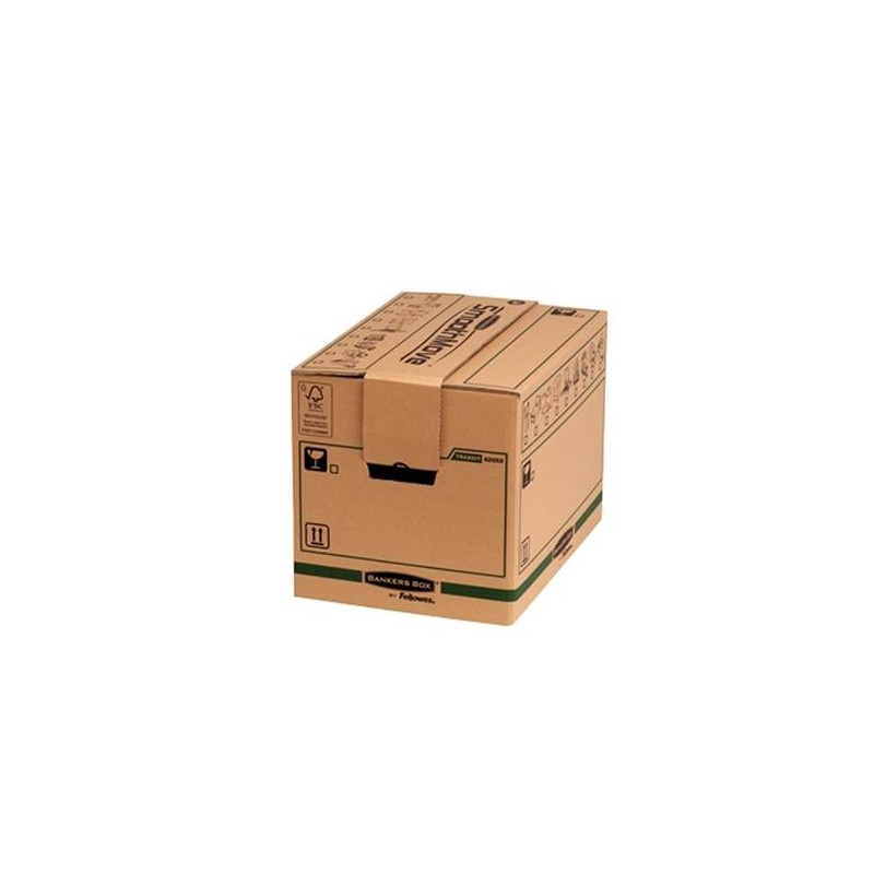 Caja de transporte Bankers Box - Montaje automático - 37,5 l - 30,4 x 30,4 x 40,6 cm