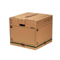 Caja de transporte Bankers Box - Montaje automático - 85 l - 40,6 x 45,7 x 45,7 cm