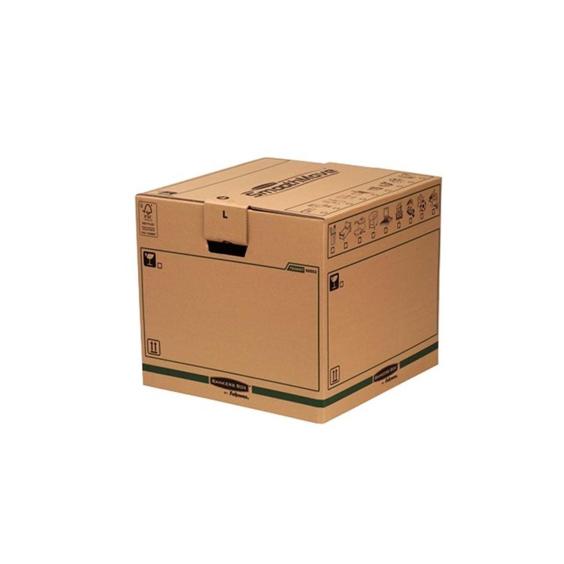 Caja de transporte Bankers Box - Montaje automático - 85 l - 40,6 x 45,7 x 45,7 cm Caja de transporte Bankers Box - Montaje automático - 85 l - 40,6 x 45,7 x 45,7 cm