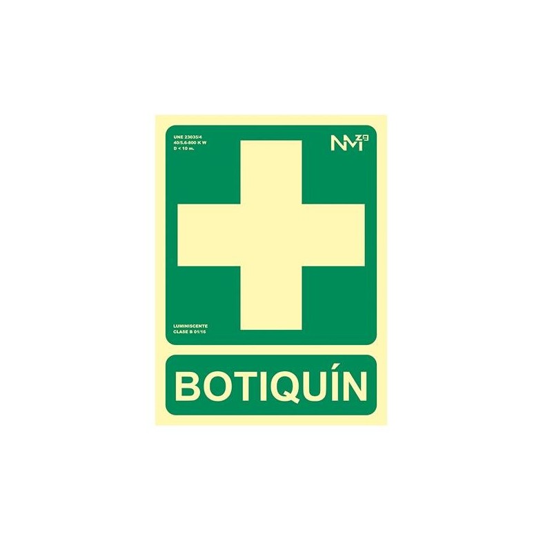 Señal normalizada Botiquín Archivo 2000 - PVC - 22,4 x 30 cm
