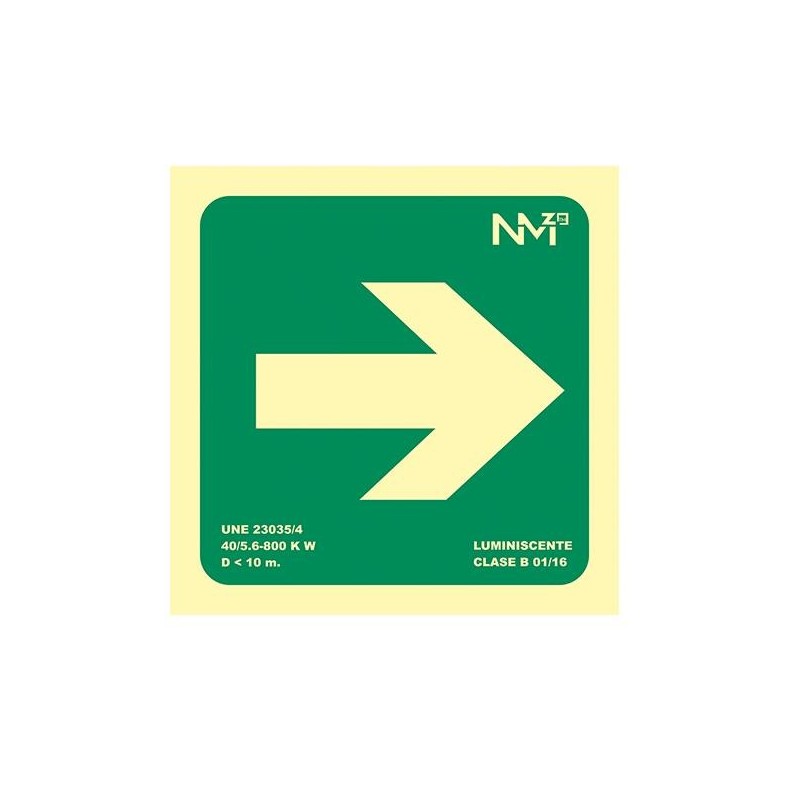 Señal normalizada Flecha derecha Archivo 2000 - PVC - 22,4 x 30 cm Señal normalizada Flecha derecha Archivo 2000 - PVC - 22,4 x 30 cm