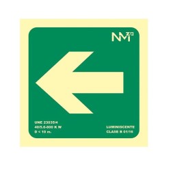 Señal normalizada Flecha izquierda Archivo 2000 - PVC - 22,4 x 30 cm
