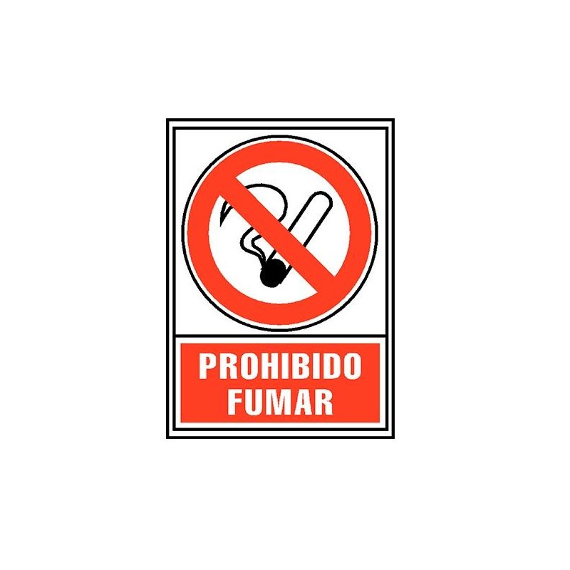 Señal normalizada Prohibido fumar Archivo 2000 - PVC - 21 x 30 cm Señal normalizada Prohibido fumar Archivo 2000 - PVC - 21 x 30 cm