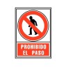 Señal normalizada Prohibido el paso Archivo 2000 - PVC - 21 x 30 cm