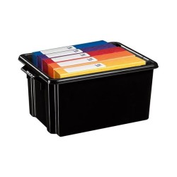 Caja de almacenaje Archivo 2000 - 35 x 52 x 24,5 cm - Color negro