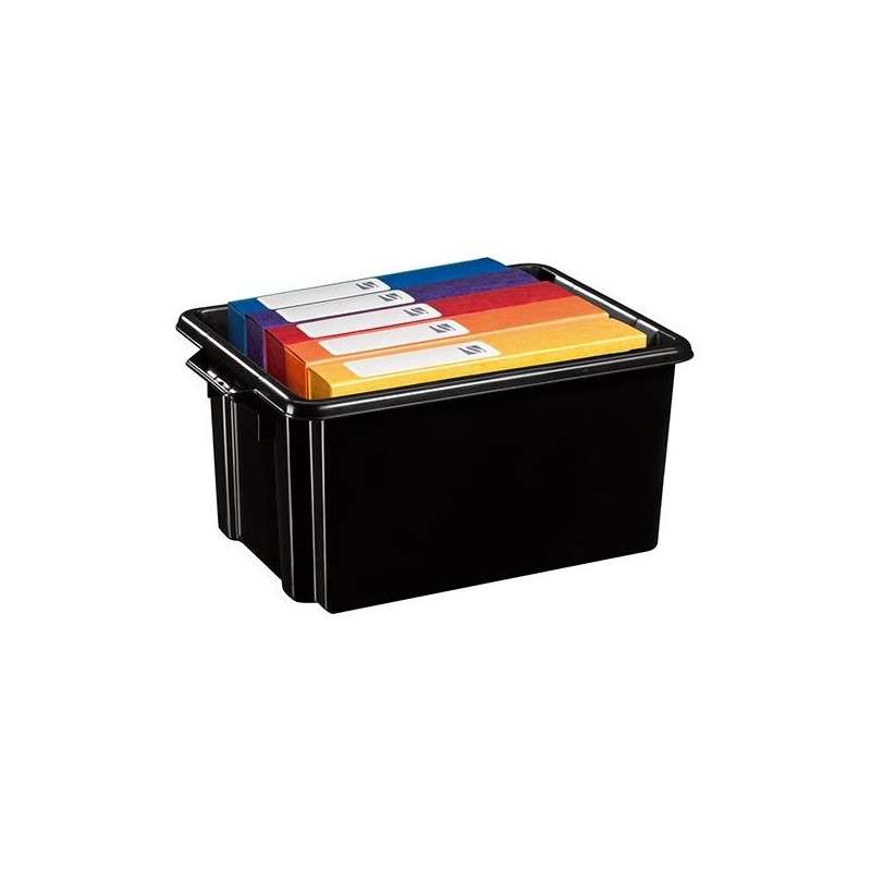 Caja de almacenaje Archivo 2000 - 35 x 52 x 24,5 cm - Color negro