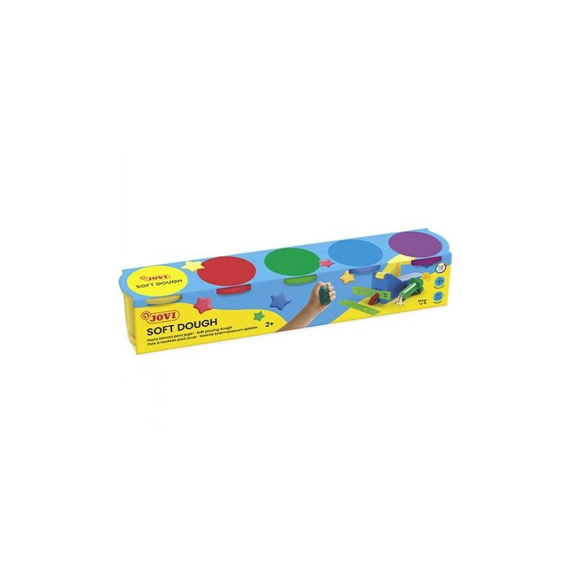 Plastilina Jovi Soft Blandiver - 110 g - Colores surtidos - Caja 5 botes Plastilina Jovi Soft Blandiver - 110 g - Colores surtidos - Caja 5 botes
