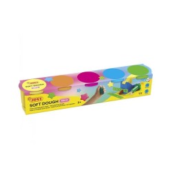 Plastilina Jovi Soft Blandiver - 110 g - Colores surtidos neón - Caja 5 botes