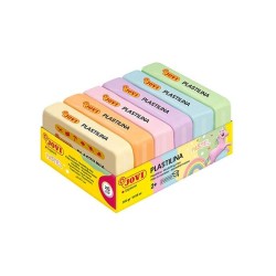 Plastilina Jovi - 50 g - Colores pastel - Caja 6 ud