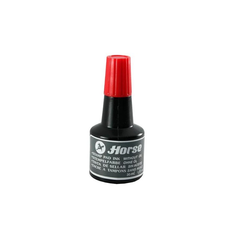Tinta para tampón Horse - Color rojo - 30 ml Tinta para tampón Horse - Color rojo - 30 ml