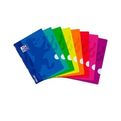 Libreta Oxford OpenFlex - Grapada - PP - A4 - 4x4 - 48 hojas - 90 g - Colores surtidos