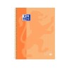 Cuaderno Microperforado Oxford - Espiral - Tapa extradura - A4+ - 5x5 - 80 hojas - 90 g - Color melocotón