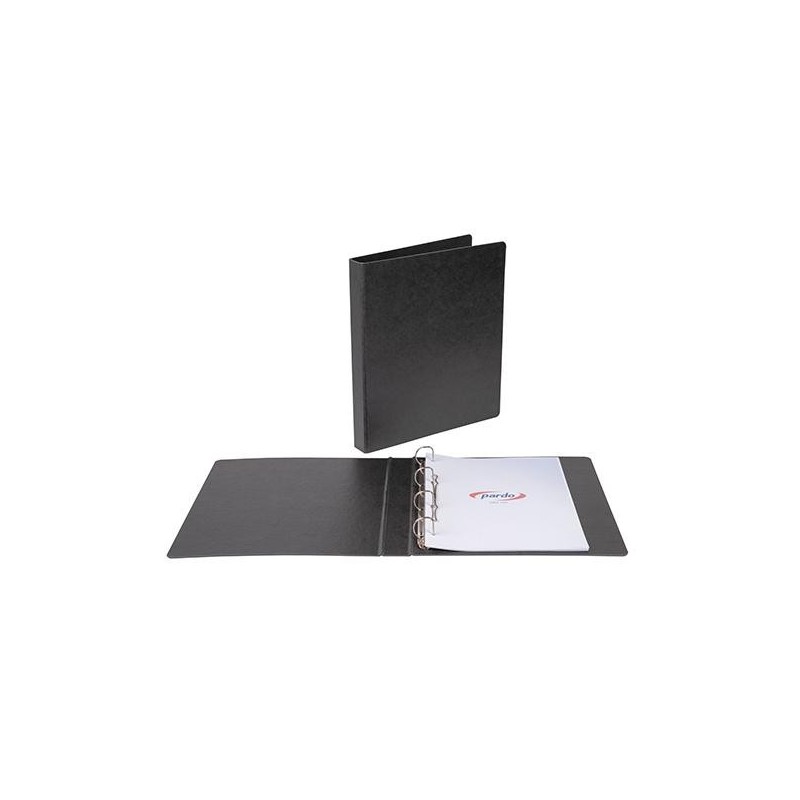 Carpeta de anillas Pardo Eco - 4 anillas x 25 mm - Color negro Carpeta de anillas Pardo Eco - 4 anillas x 25 mm - Color negro