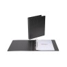 Carpeta de anillas Pardo Eco - 4 anillas x 40 mm - Color negro
