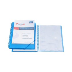 Carpeta de fundas espiral Pardo Studio Style - PP - Folio - 30 fundas - Color azul