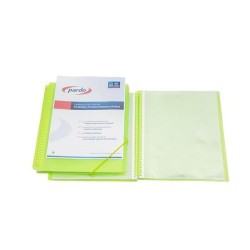 Carpeta de fundas espiral Pardo Studio Style - PP - Folio - 40 fundas - Color verde