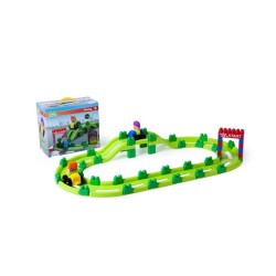 Super Blocks Racing Miniland - + 18 meses - Caja 70 piezas