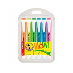 Marcador fluorescente Stabilo Swing Cool - Trazo 1 / 4 mm - Colores surtidos - 6 ud
